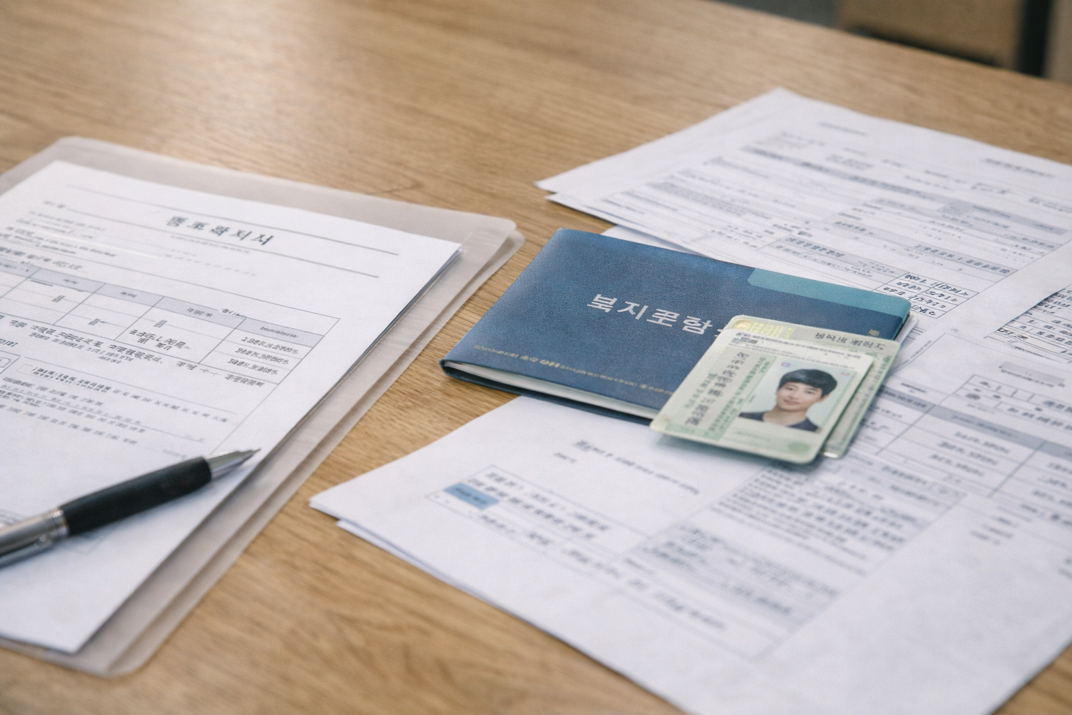 2026년 청년월세를 신청하기 위해 서류를 준비하고 있음