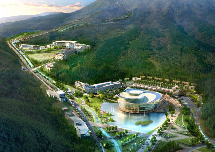 태권도원의 전체 전경