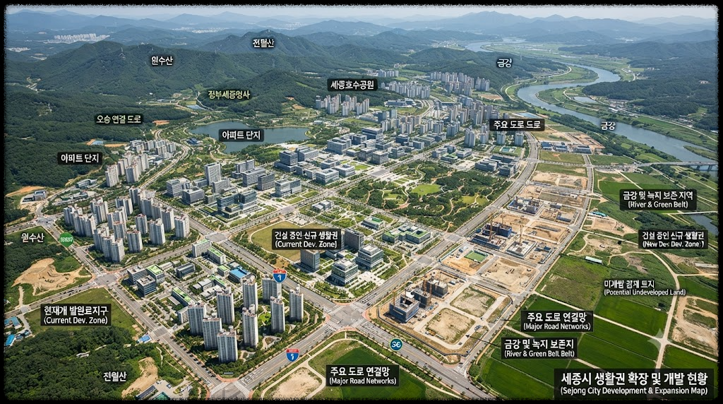 세종시 도시개발사업과 토지 가치의 관계