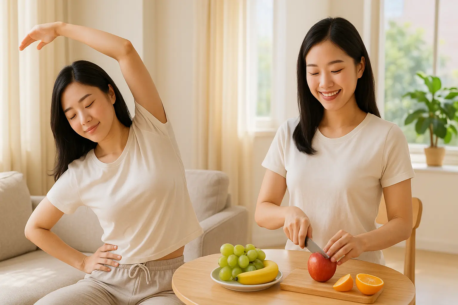 규칙적인 운동과 건강한 식사