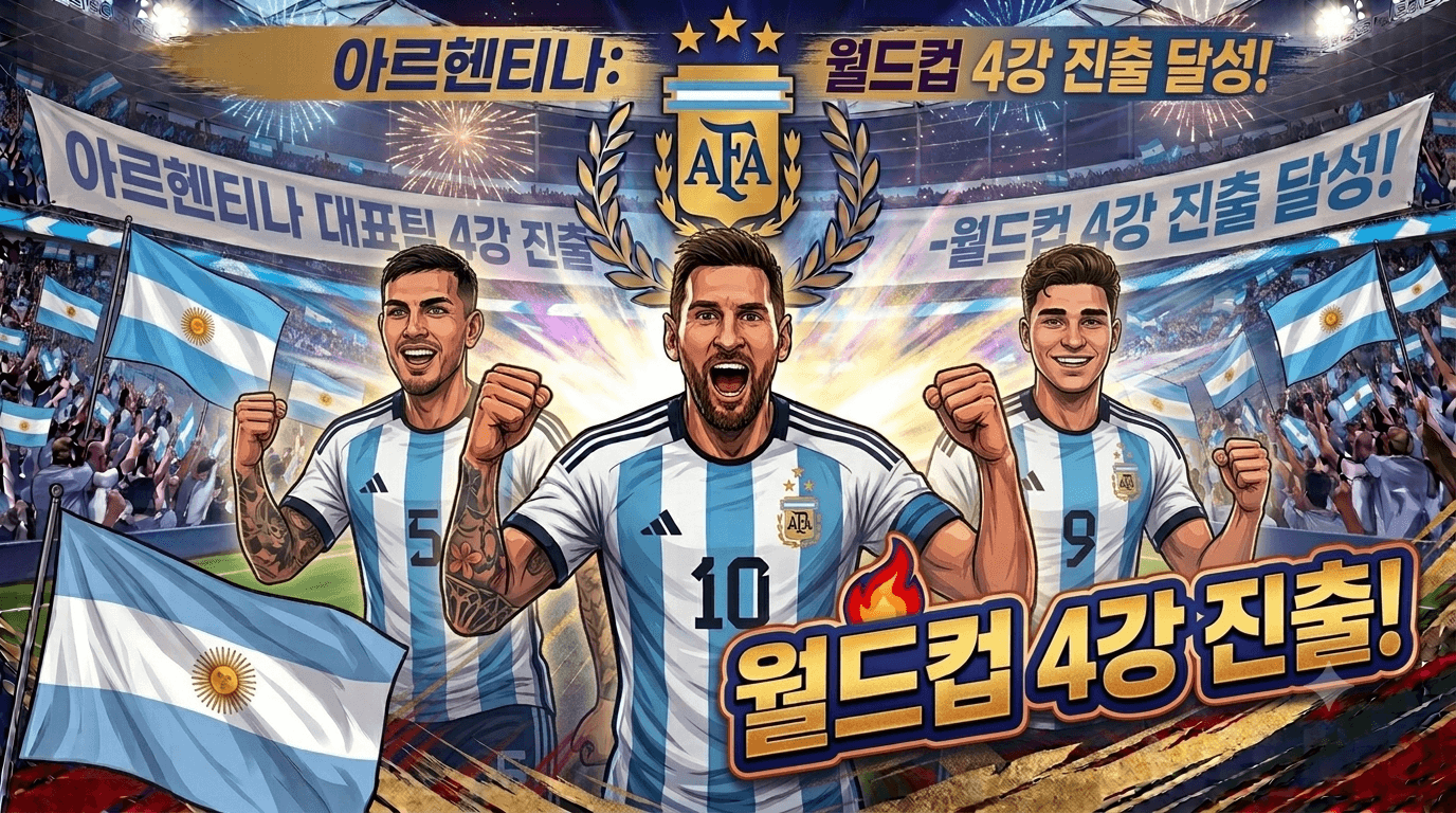 4강 아르헨티나 대표팀