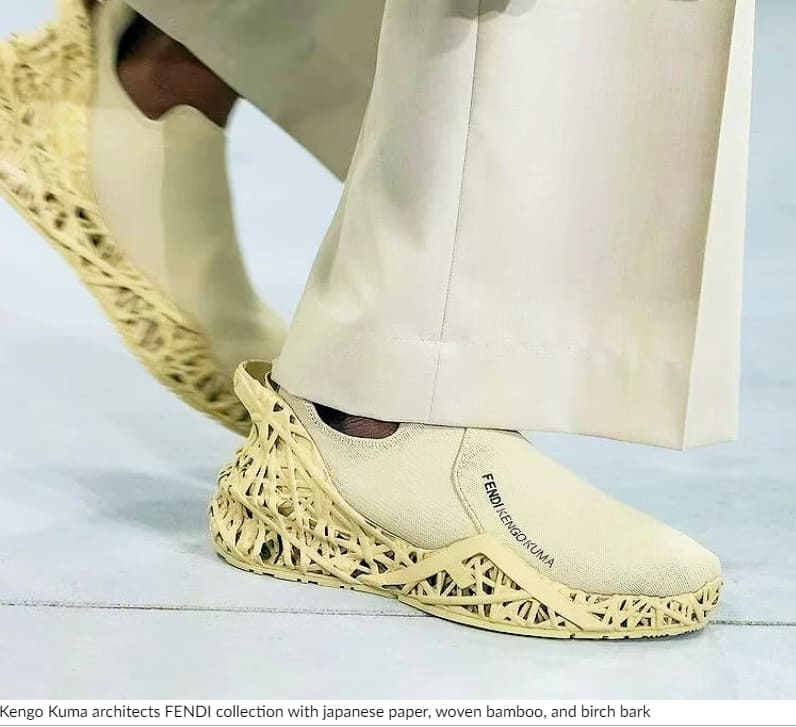겐고 쿠마, FENDI 컬렉션 재해석 VIDEO: Kengo kuma reinterprets FENDI collection with japanese paper...
