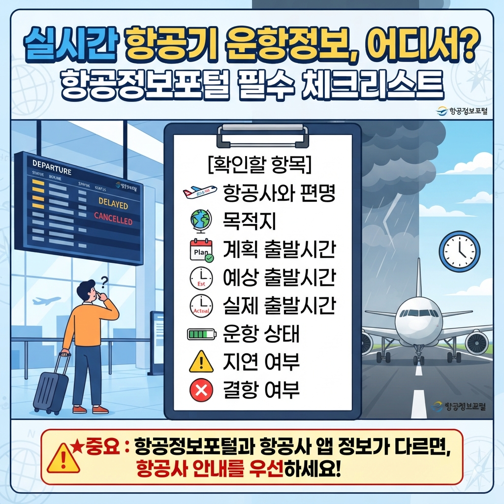 실시간 운항정보 확인하기