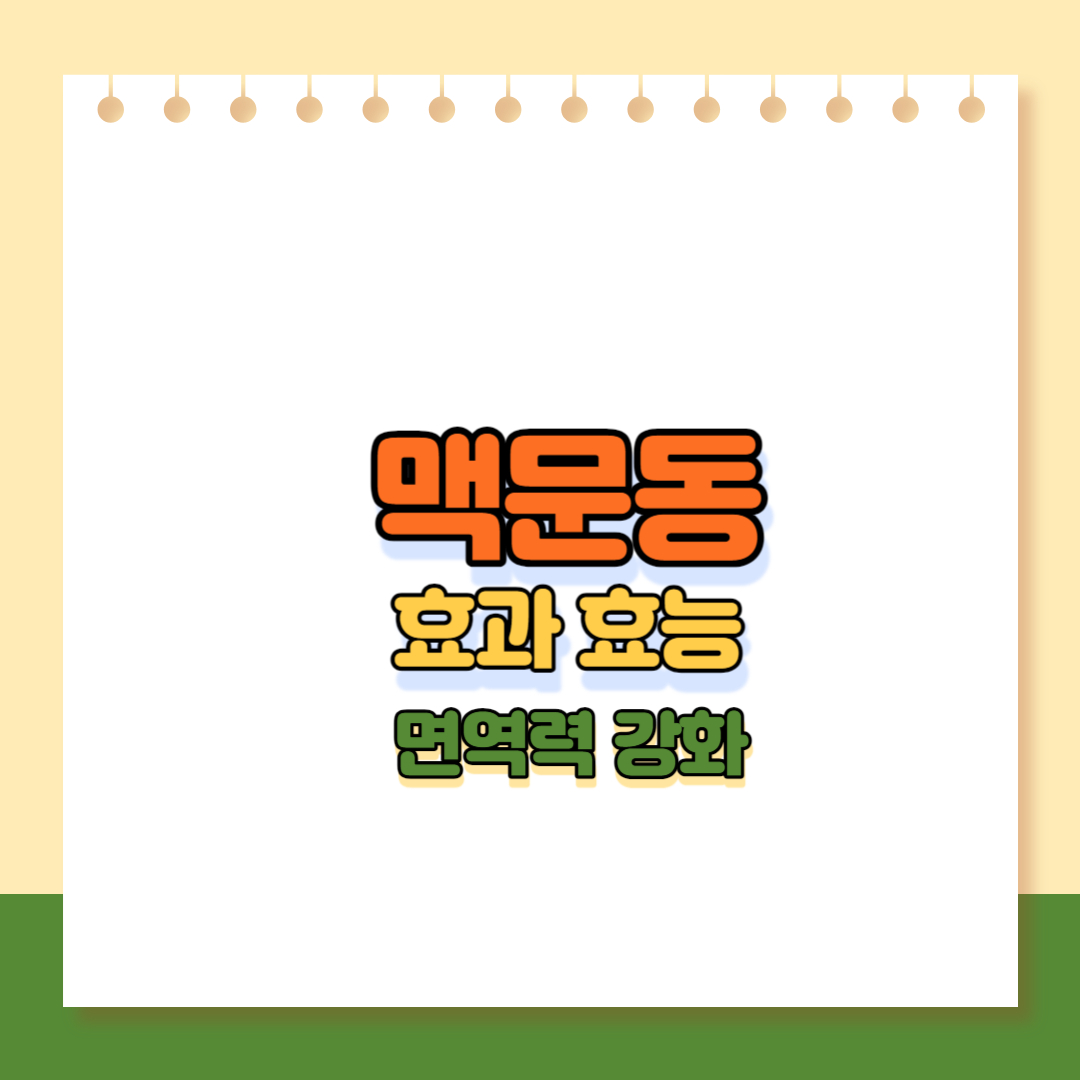 맥문동 메인이미지