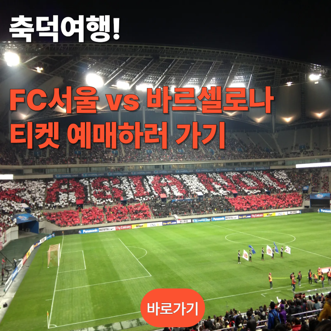 FC서울 vs 바르셀로나 티켓 구매하러 가기
