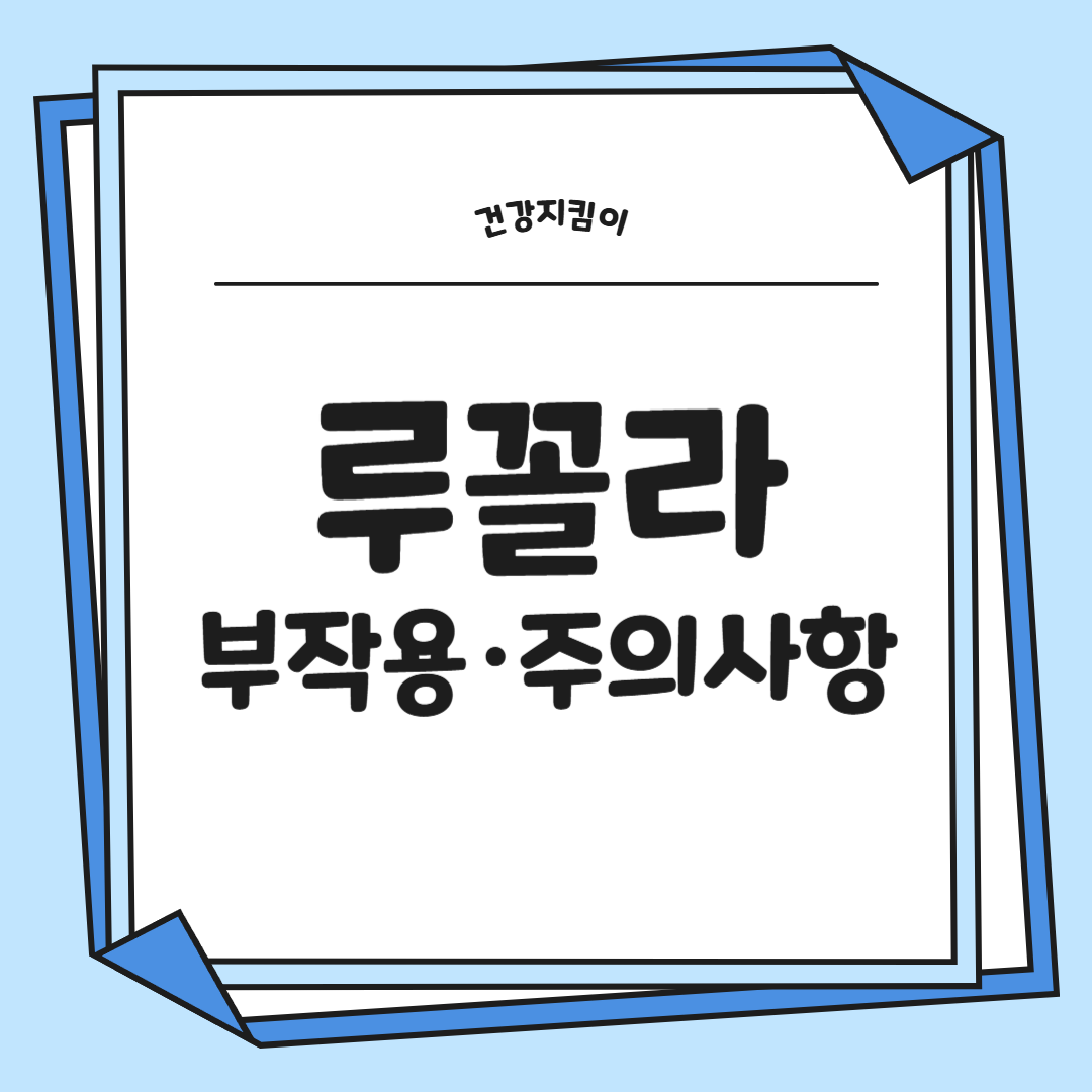 루꼴라 효능 부작용 영양성분 먹는법 고르는법 칼로리