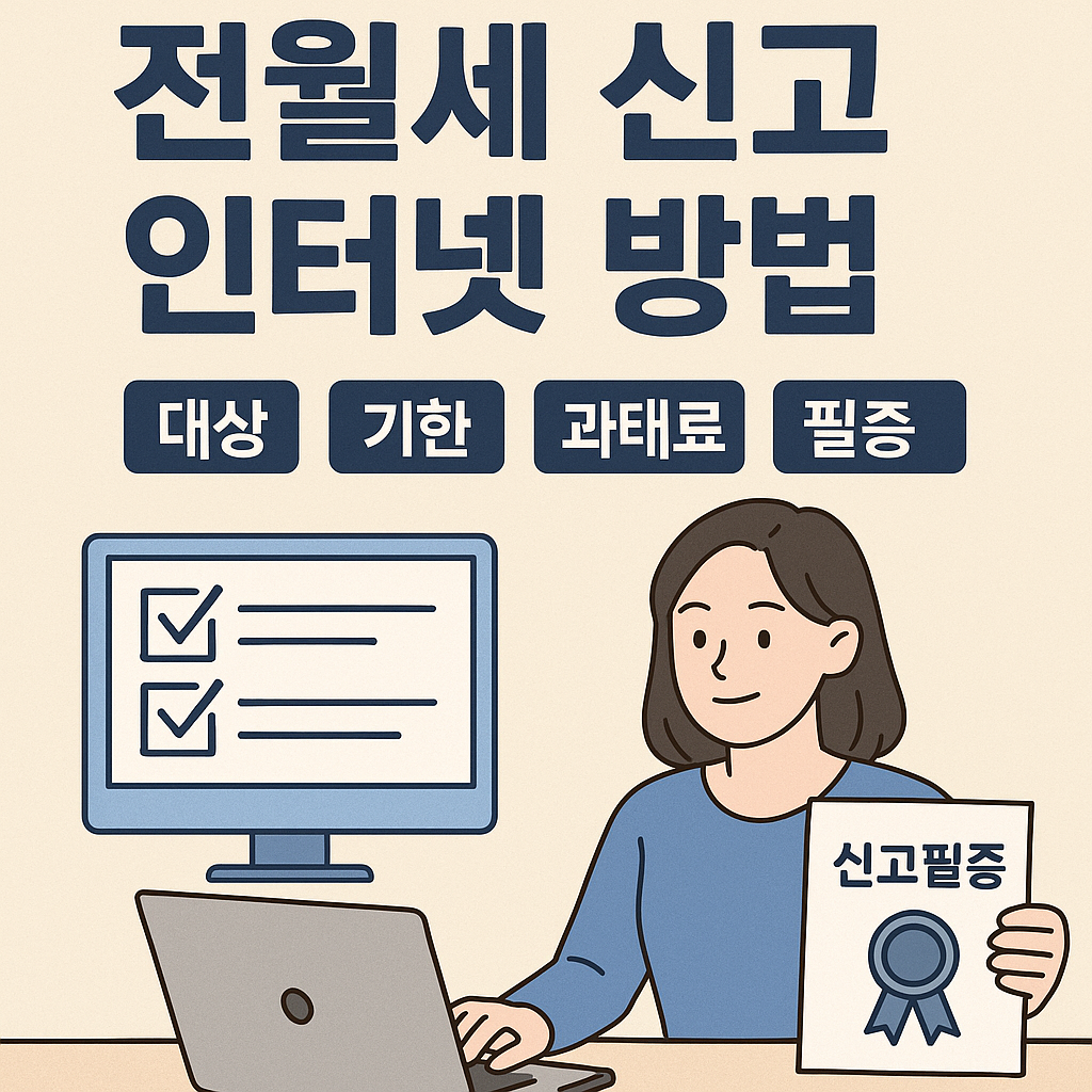 전월세 신고 인터넷 방법 대상 기한 과태료 필증