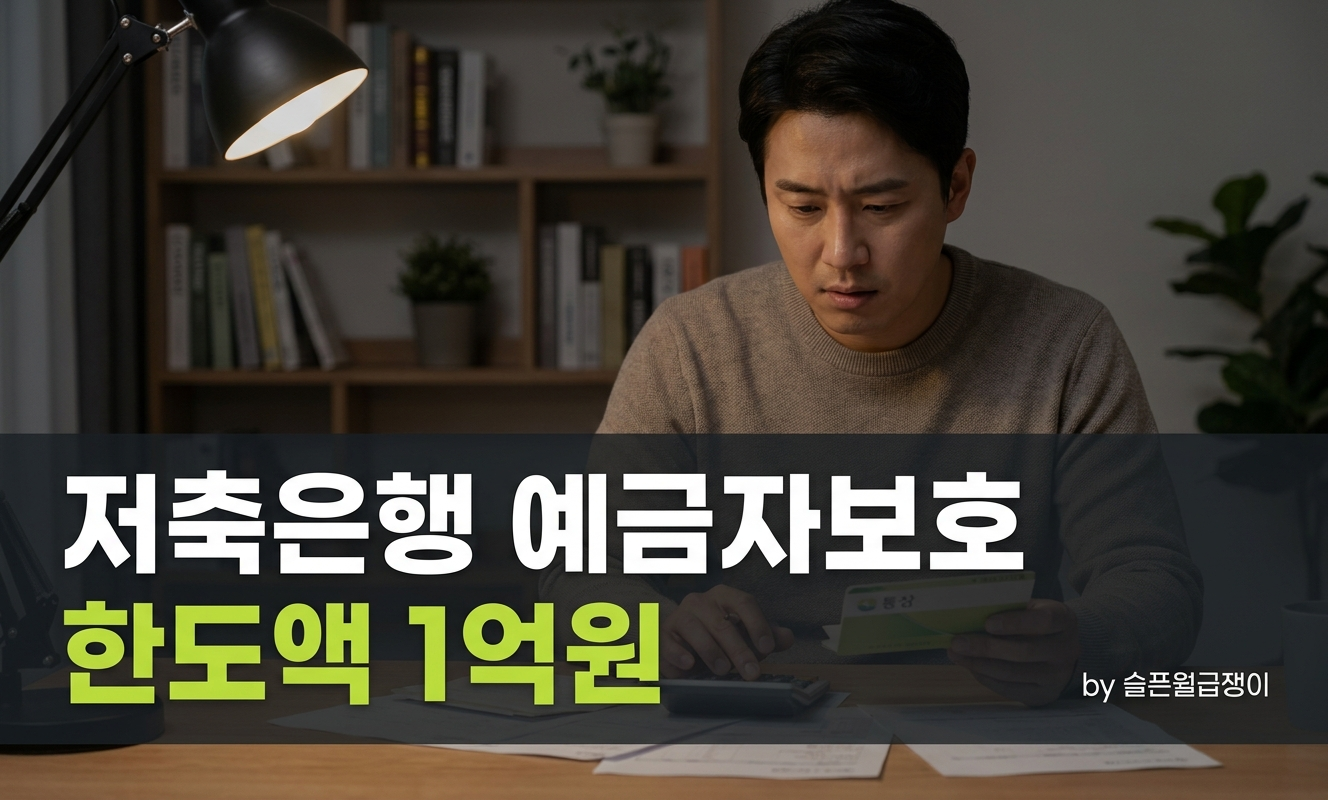 저축은행 통장 들고 고민하는 직장인