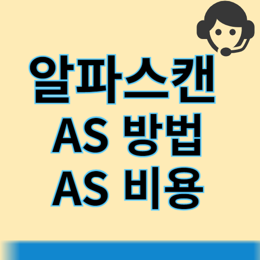 알파스캔 AS 방법, 비용 썸네일