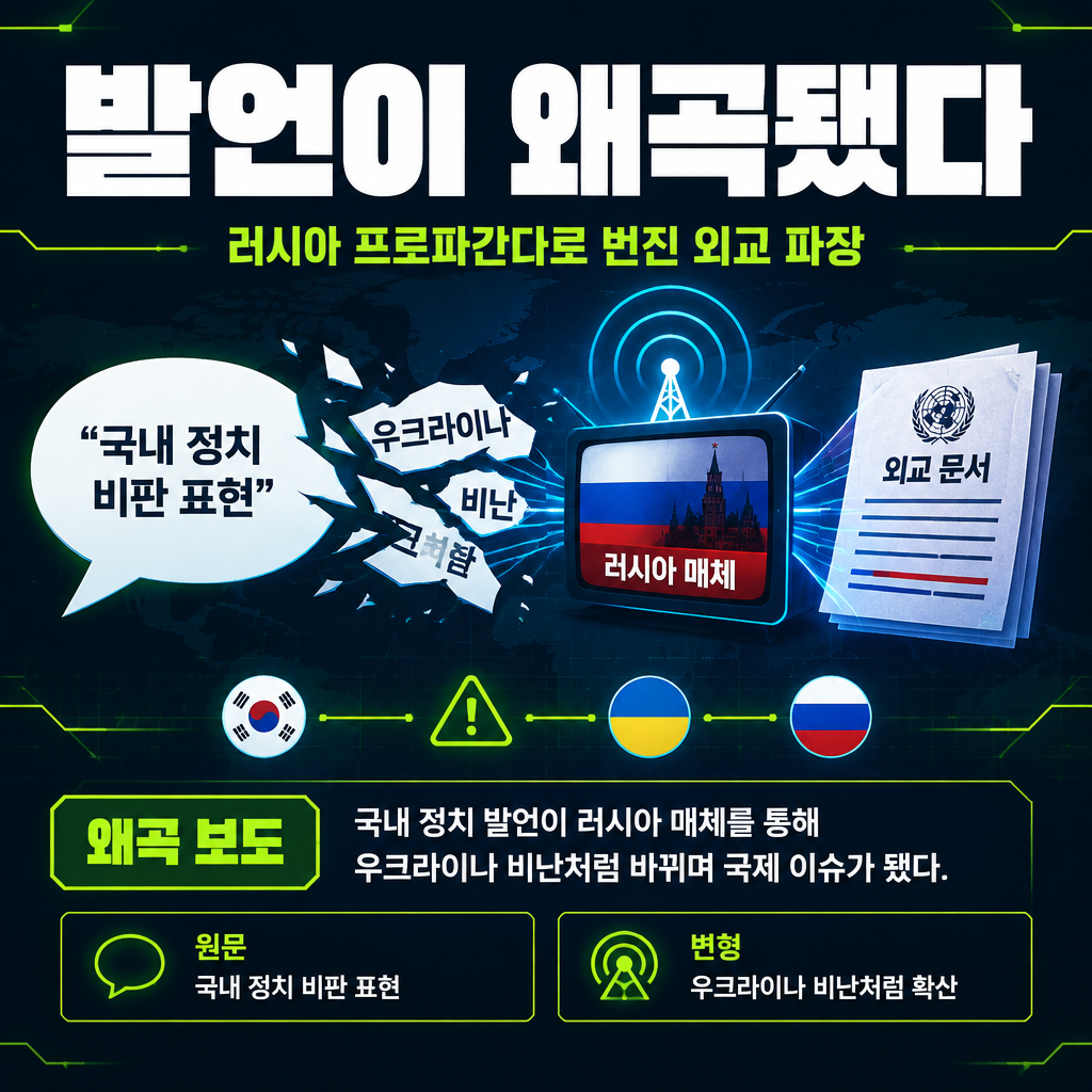 발언이 왜곡됐다