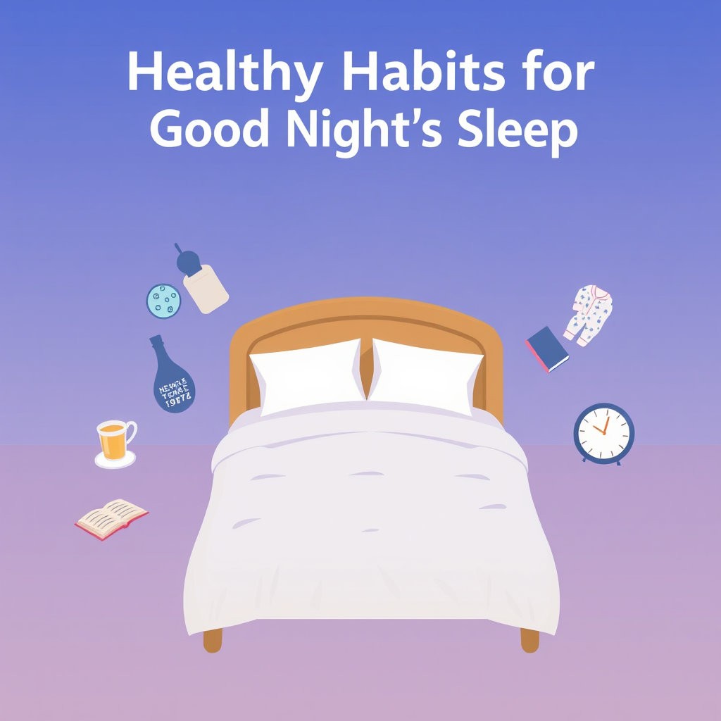 숙면을 위한 건강한 습관을 위한 생활 팁