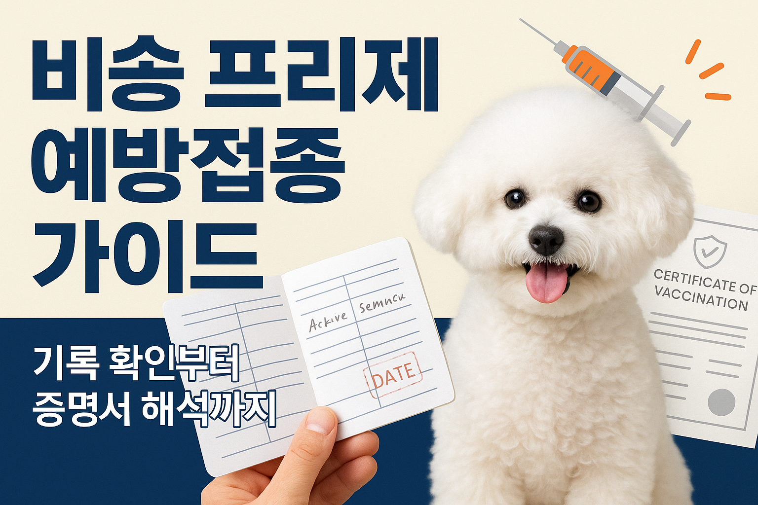 비숑 프리제 예방접종 가이드