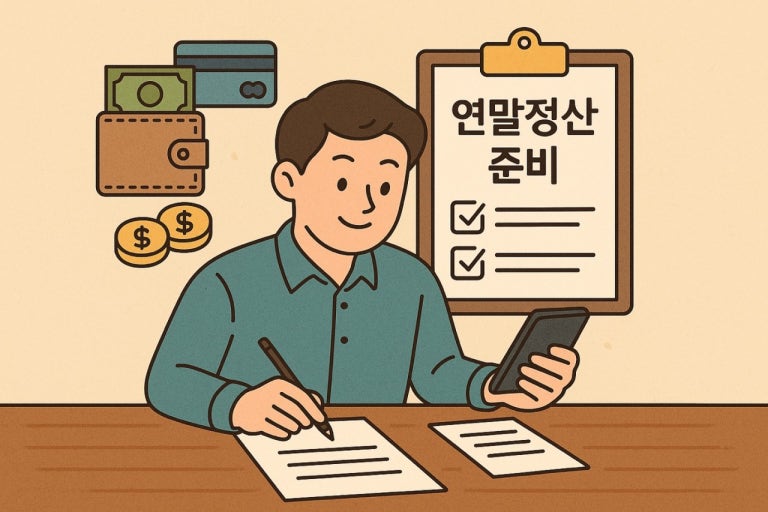 연말정산 준비 관련 사진