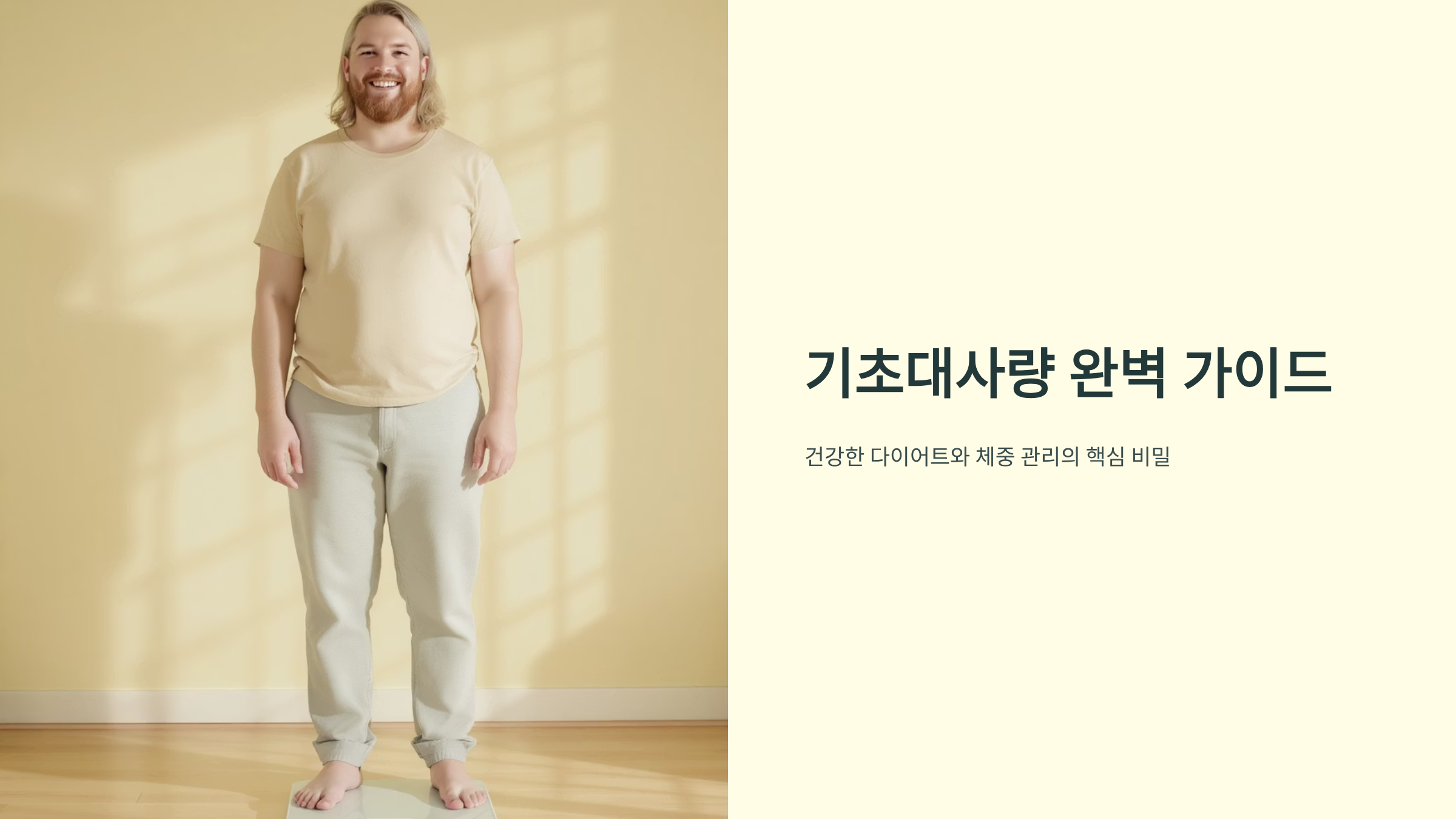 기초대사량 계산법과 체중관리 비법