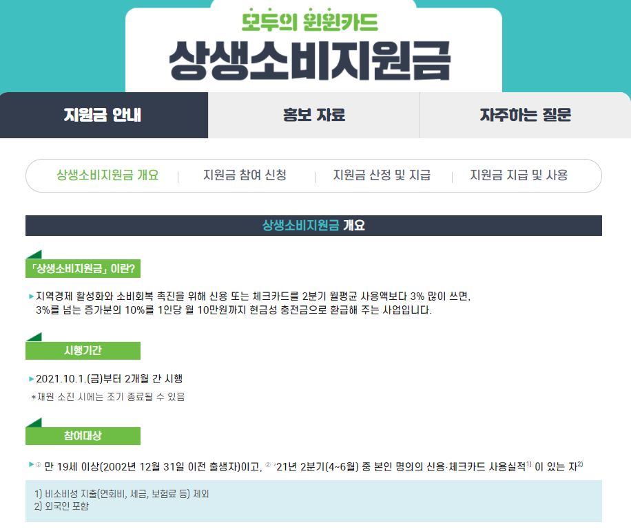 상생소비지원금이란