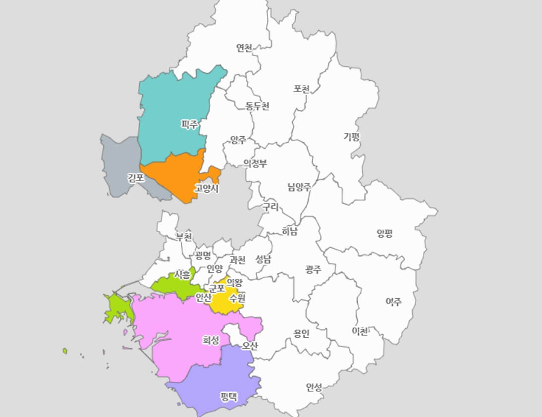 똑버스 운행지역