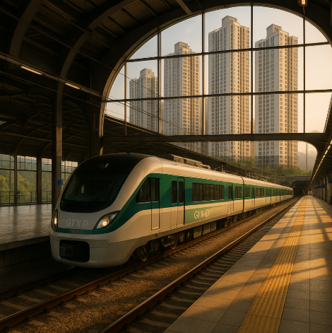 GTX-D 팔당역와 부천아이파크 아파트 이미지