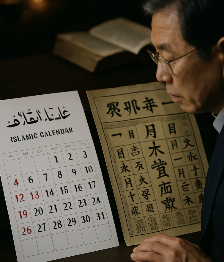 음력달력 계산 원리 – 달의 주기와 삭망월 개념 이해하기