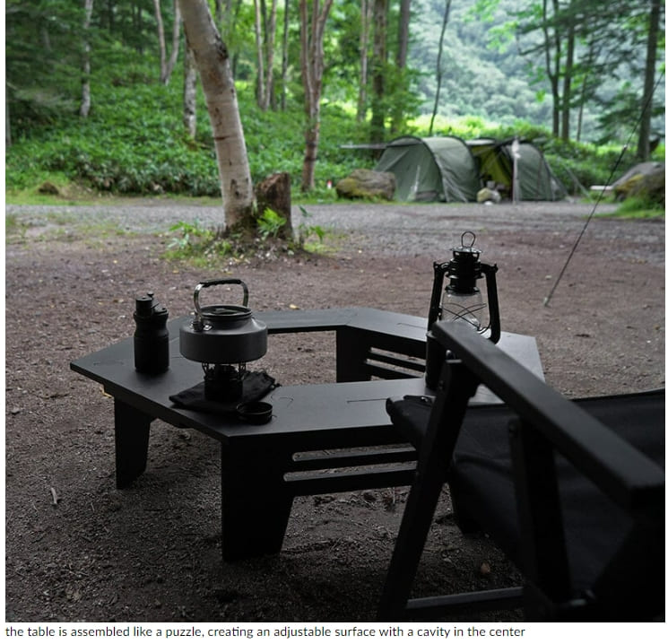 캠핑 장비에도 엣지가...Blackishgear, 올 블랙 디자인 선보여 VIDEO:BLACK HEXATABLE(ブラックヘキサテーブル)