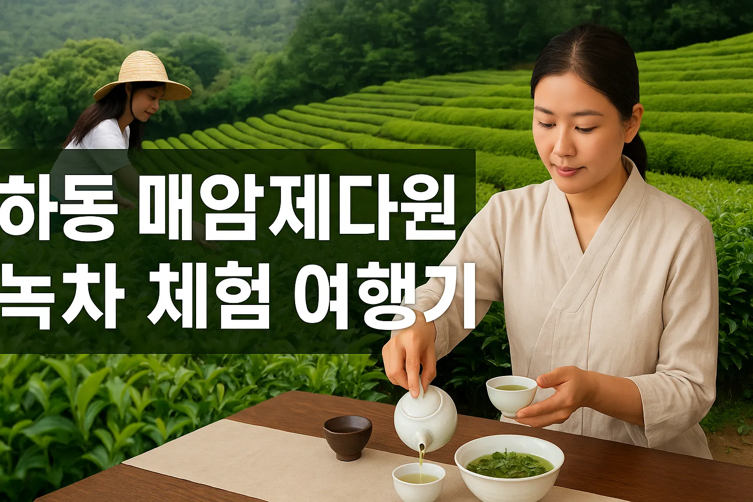 하동 매암제다원 녹차 체험 여행기
