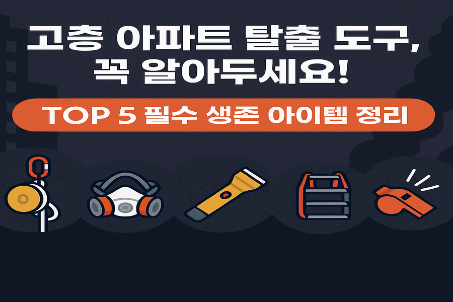 고층 아파트 탈출 도구 TOP 5