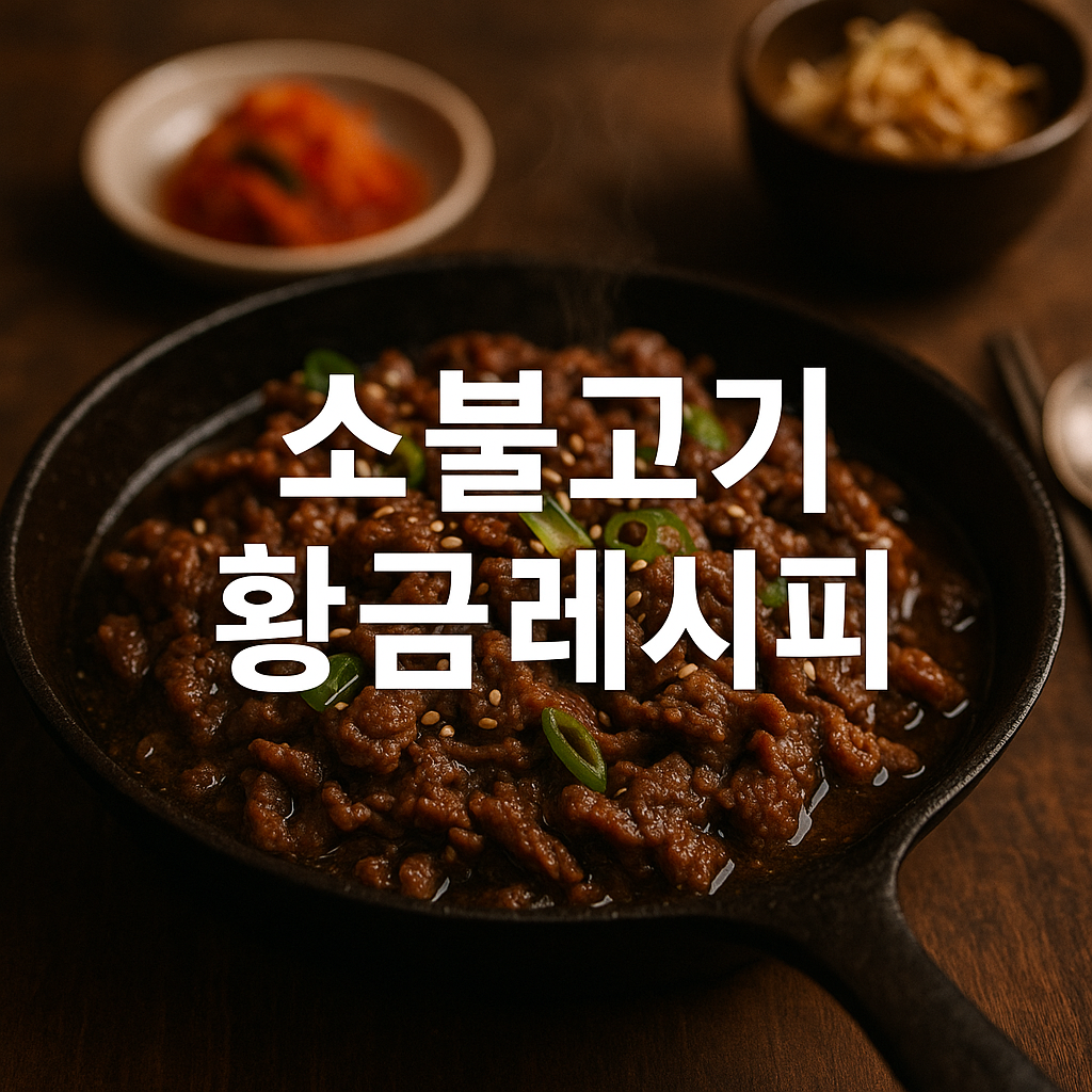 소불고기 황금레시피