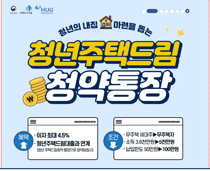 2025 청년 주택 드림 청약통장 가입 조건 대출 혜택