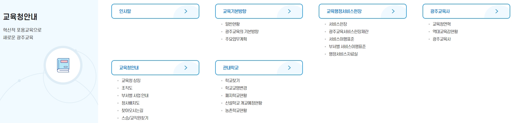 홍보 소통 마당 및 청렴 신고 센터 안내 화면
