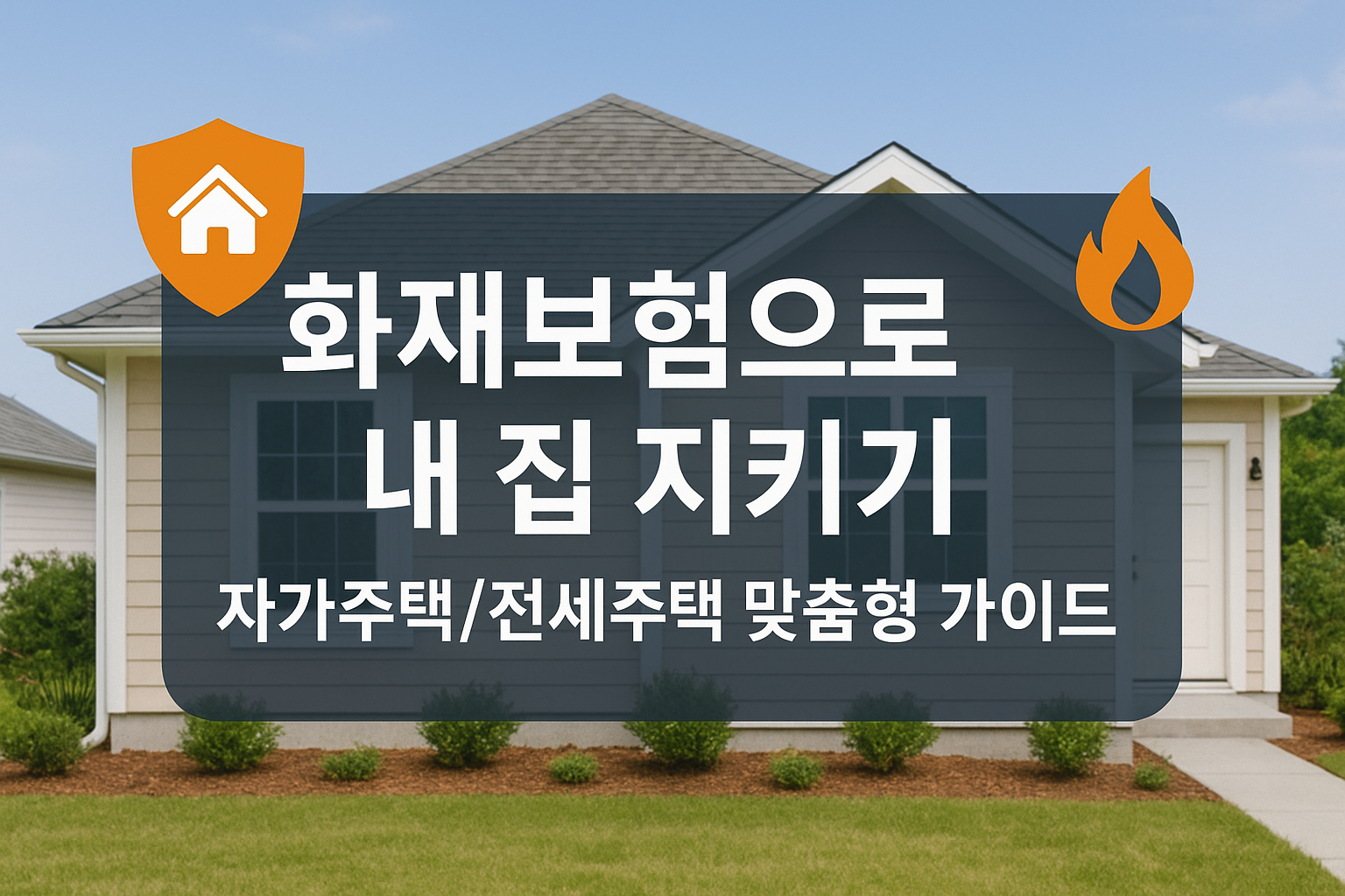 화재보험으로 내 집 지키기: 자가주택/전세주택 맞춤형 가이드