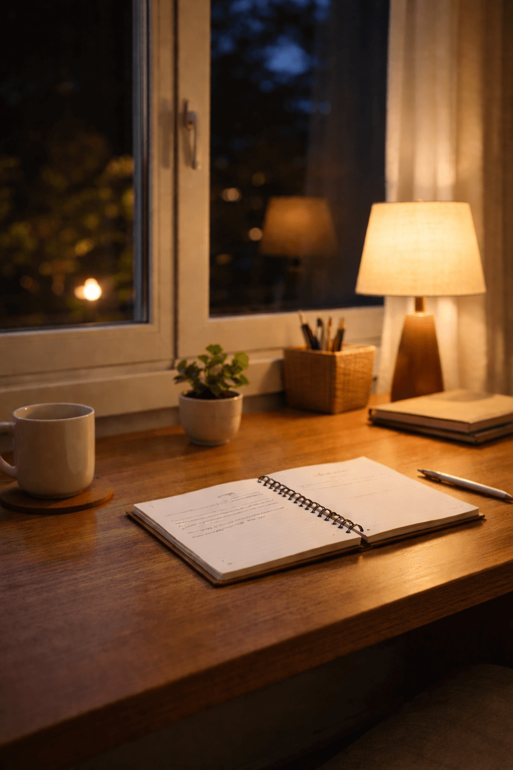 “하루의 끝, 조용한 정리의 순간”