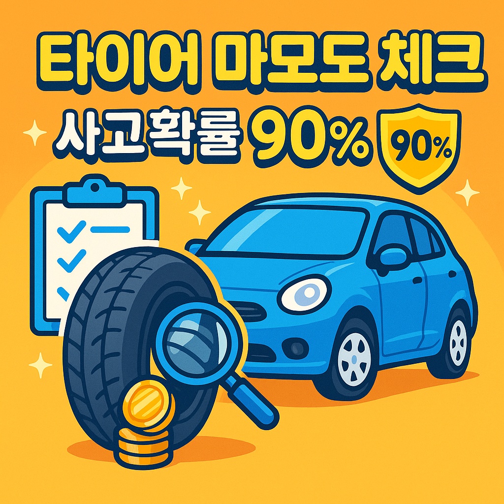 타이어 마모도 체크만 잘해도 사고확률 90% 줄어드는 이유