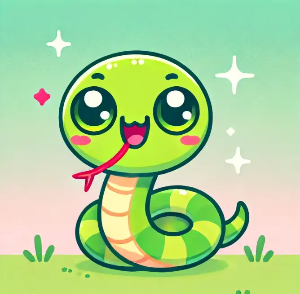 귀여운-초록색-뱀