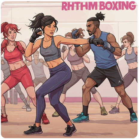 리듬복싱하는 사람들