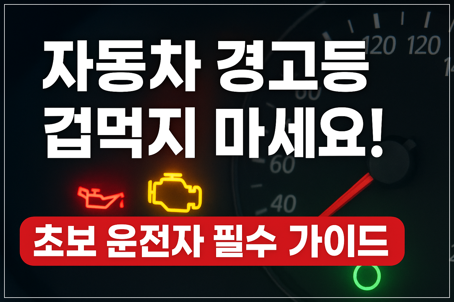 자동차경고등겁먹지마세요/사진