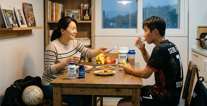 중3 축구선수 영양제 (뼈 성장, 근육 회복, 골든타임)
