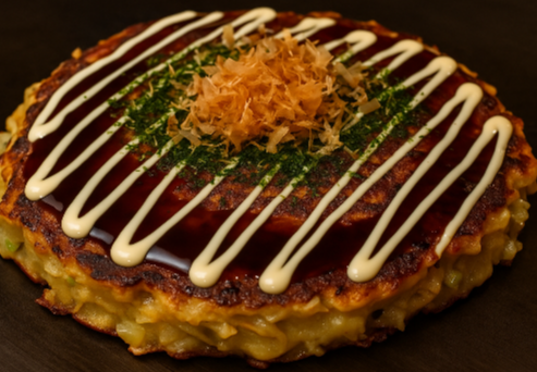 일본 전통 음식 오코노미야키 사진 관련