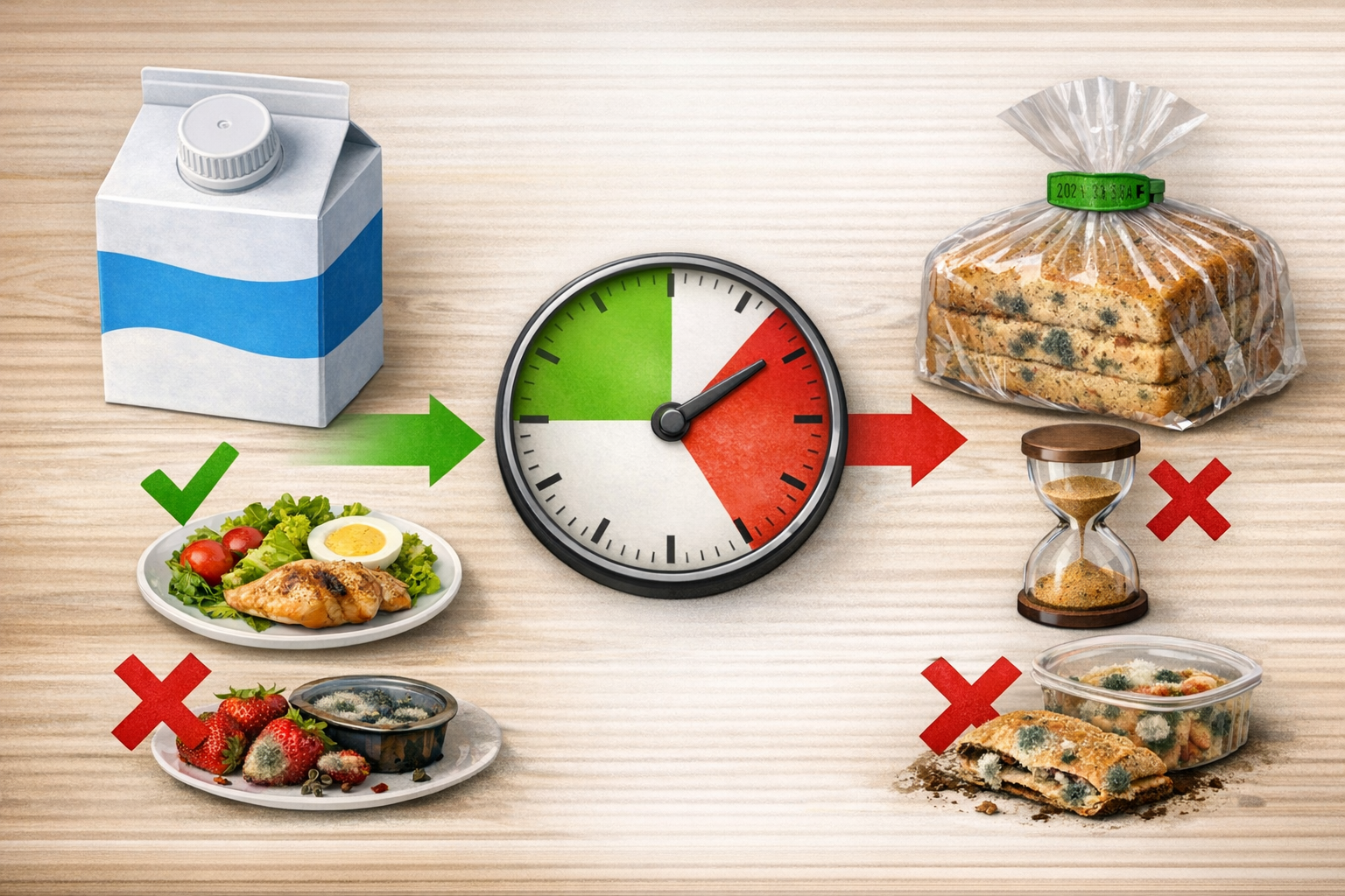 유통기한과 소비기한 비교 설명 이미지