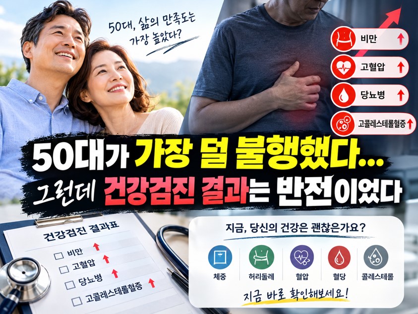 50대 삶의 만족도