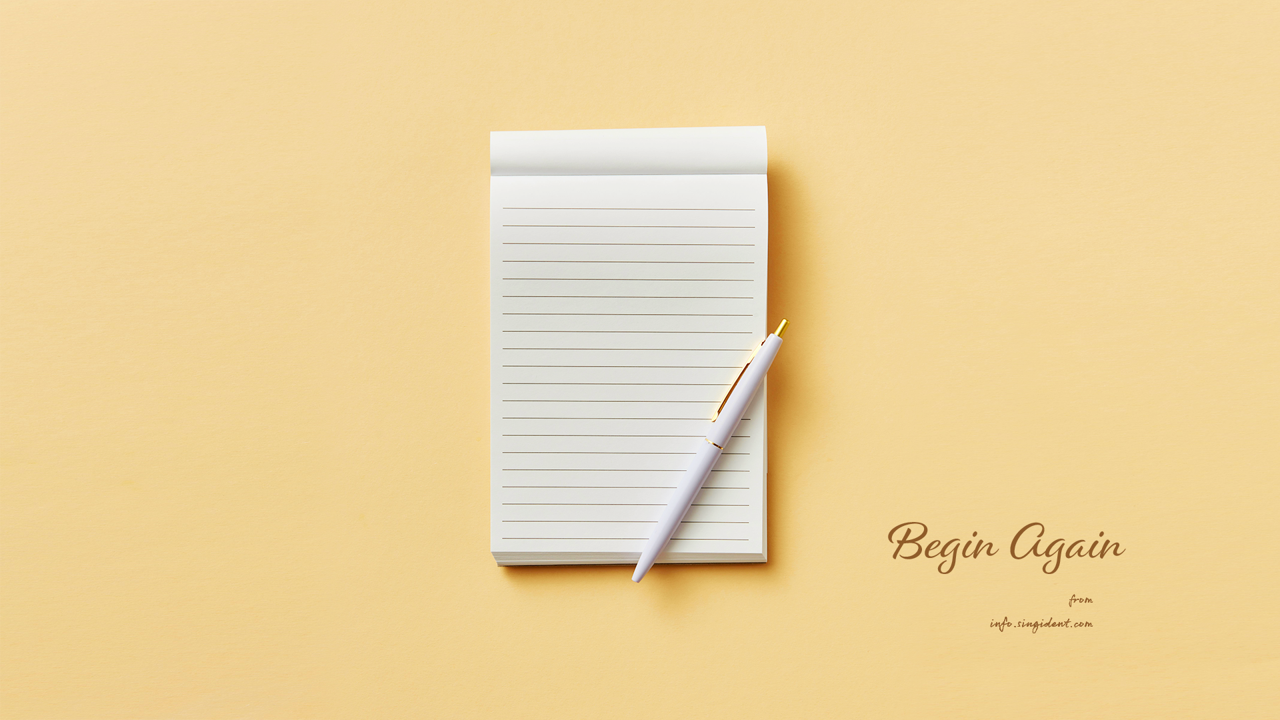 01 펜과 줄노트 C - Begin Again 가을배경화면