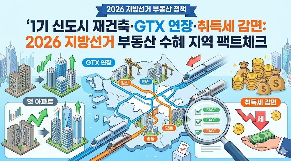 1기 신도시, 2026지방선거 부동산정책 관련 포스팅 썸네일 사진