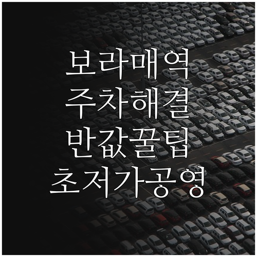 보라매역 주변 저렴한 공영 주차장 추..