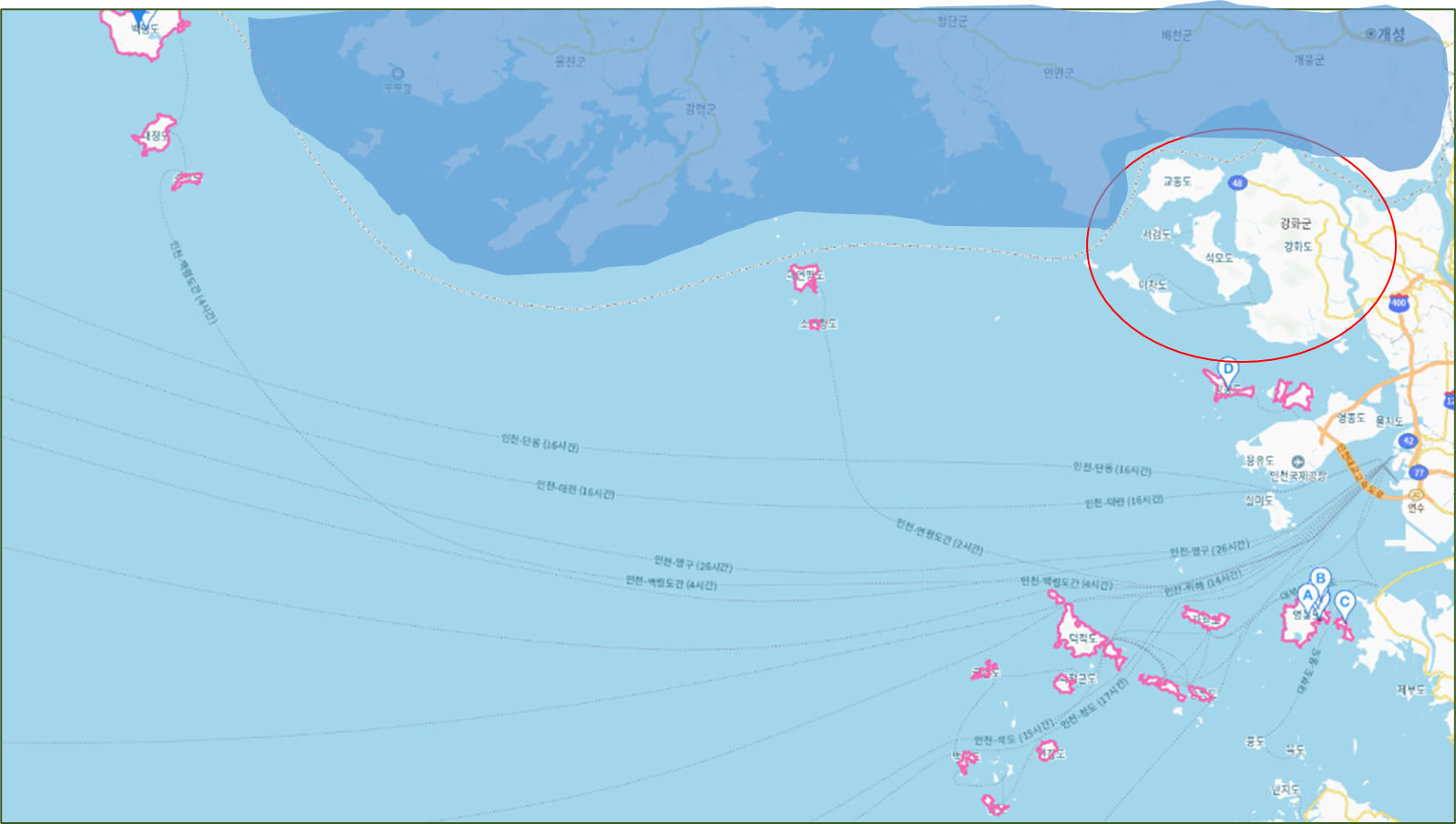 강화군과 옹진군의 대표 섬 25곳