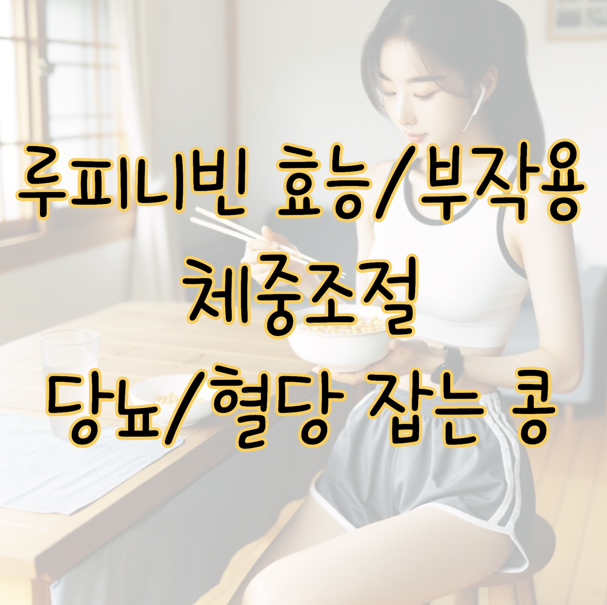 루피니빈 효능 및 부작용 ❘ 체중조절 및 당뇨 혈당 잡는 콩이라니 표지