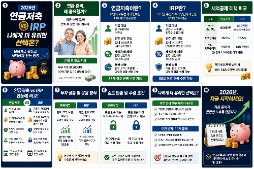 연금저축 vs IRP 핵심 비교