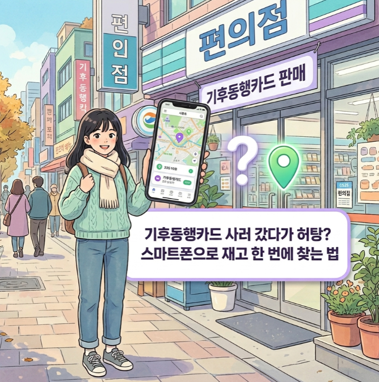 기후동행카드 관광권 판매처 위치 및 편의점 어플 재고 확인 요령