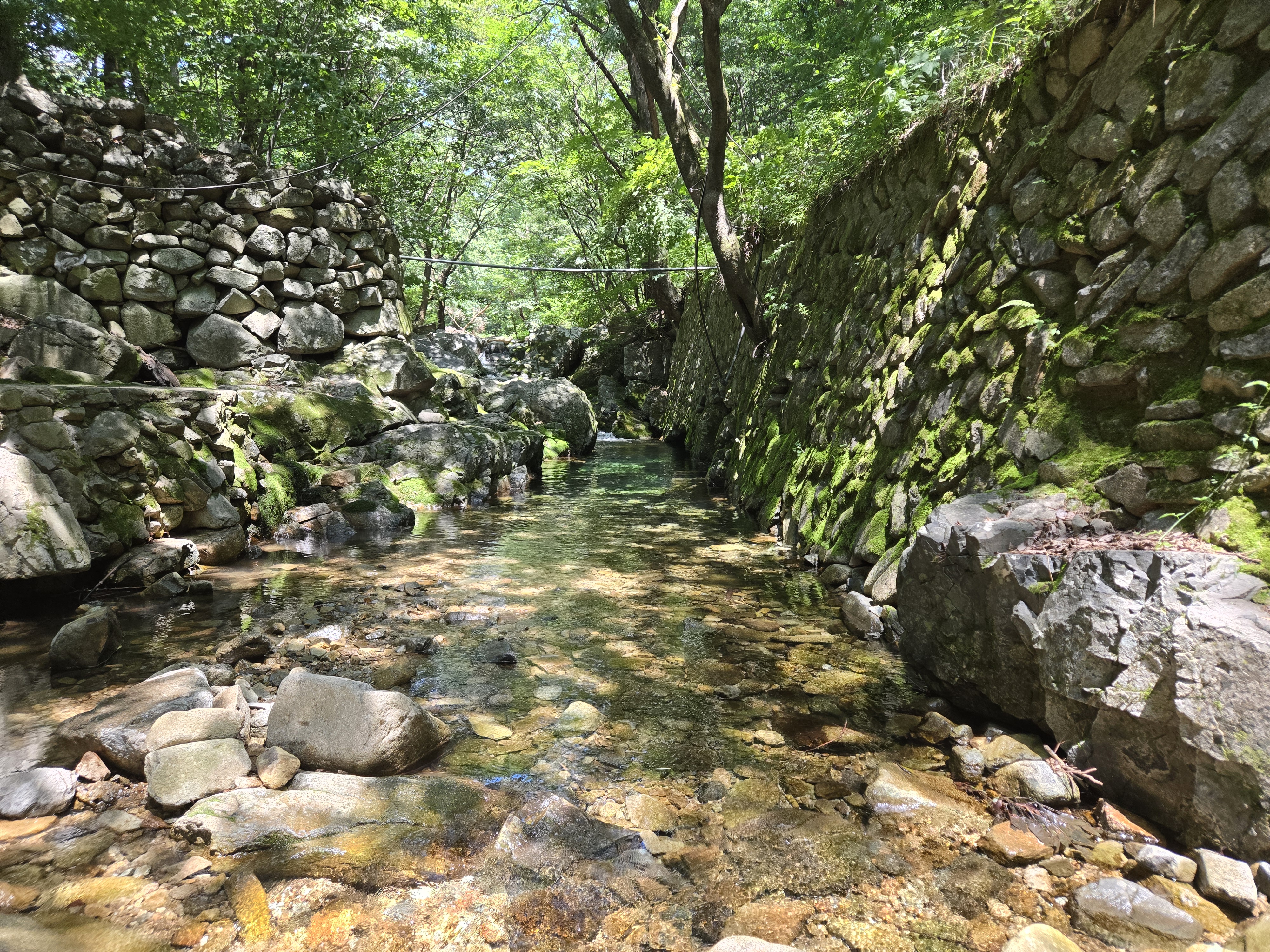 문경 계곡 맛집 김용운달식당 물놀이
