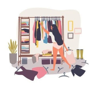 속옷만-입고-옷장에서-이것저것-달-들춰보지만-찾는옷이-없는-모습