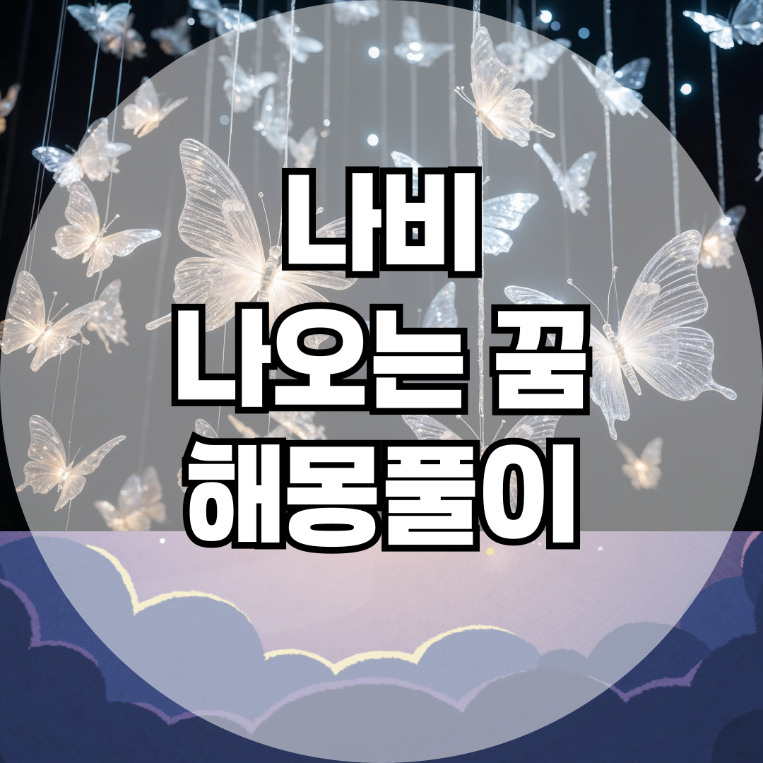 나비가 꿈에 나타났다? 나비 나오는 꿈 색깔별·상황별 꿈 해몽 완벽 분석!