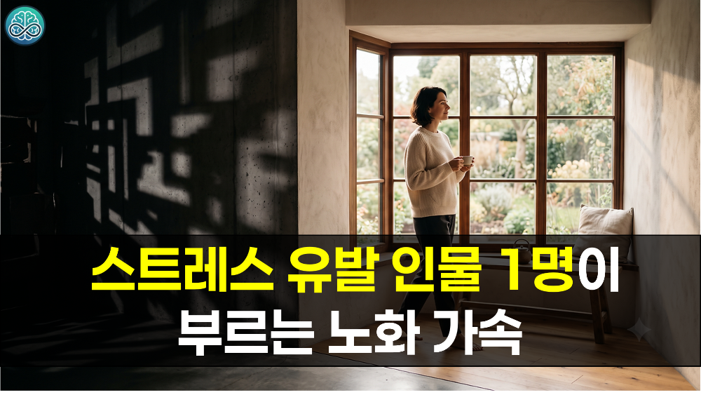 인간관계 스트레스와 노화 속도 - 스트레스 유발 인물 1명이 부르는 노화 가속 완벽 정리