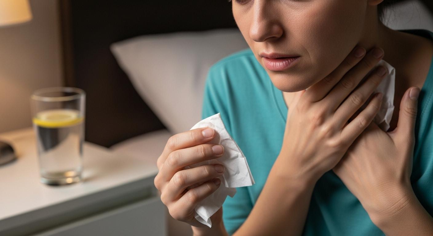 독감 증상 목 따가움